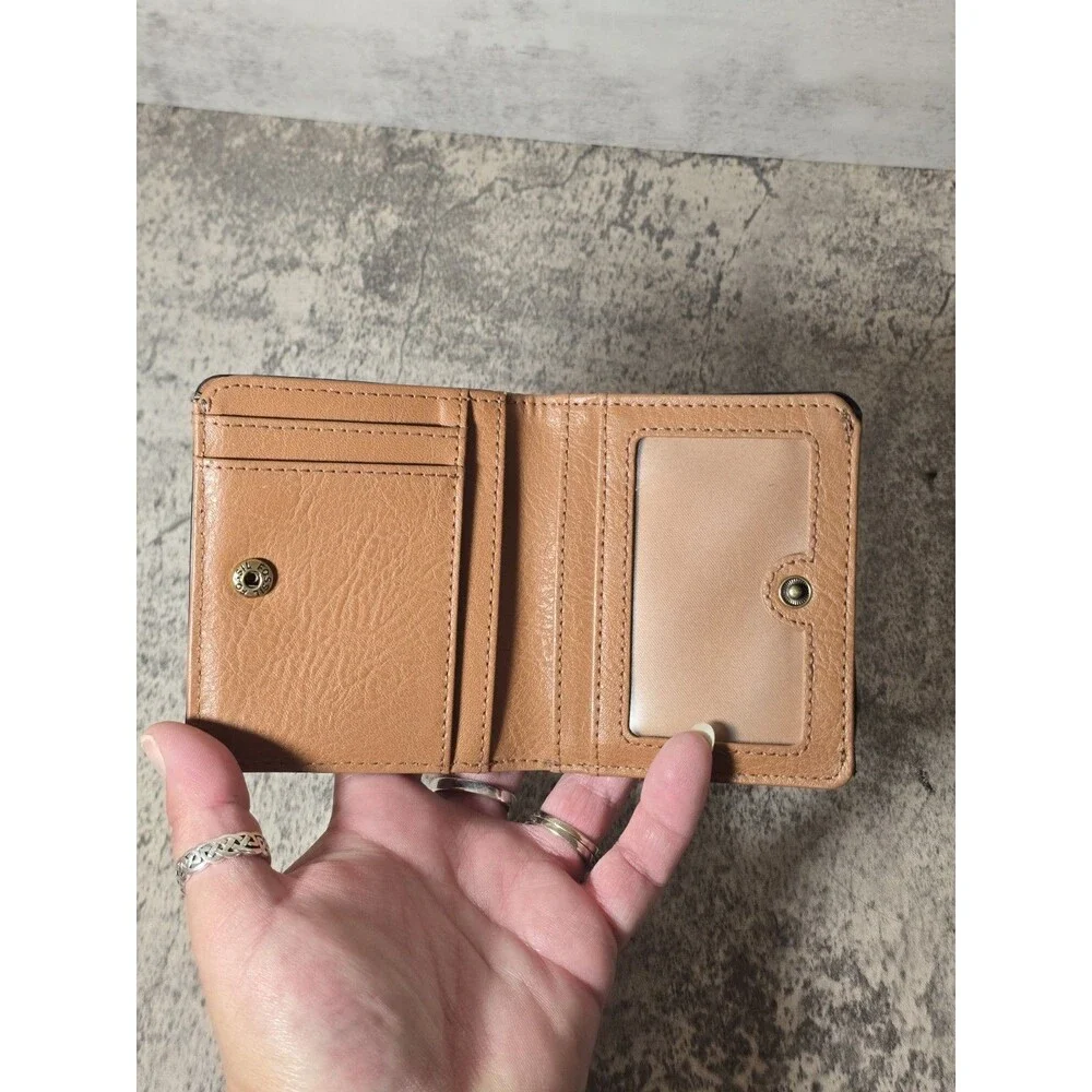 Fossil Wallet Women’s Black Bifold Logan RFID Protection Mini Wallet Micro